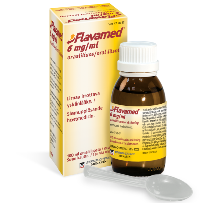 Flavamed® 6 mg/ml oraaliliuos vähintään 6- vuotiaille lapsille, nuorille ja aikuisille