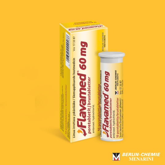 Flavamed® 60 mg poretabletit yli 12-vuotiaille ja aikuisille